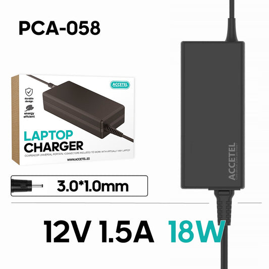 Carregador Portátil Acer 12V 1.5A 3.0*1.0mm 18W