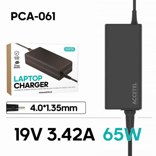 PCA-061 Carregador Portátil Asus 19V 3.42A 4.0*1.35mm 65W - Default Title