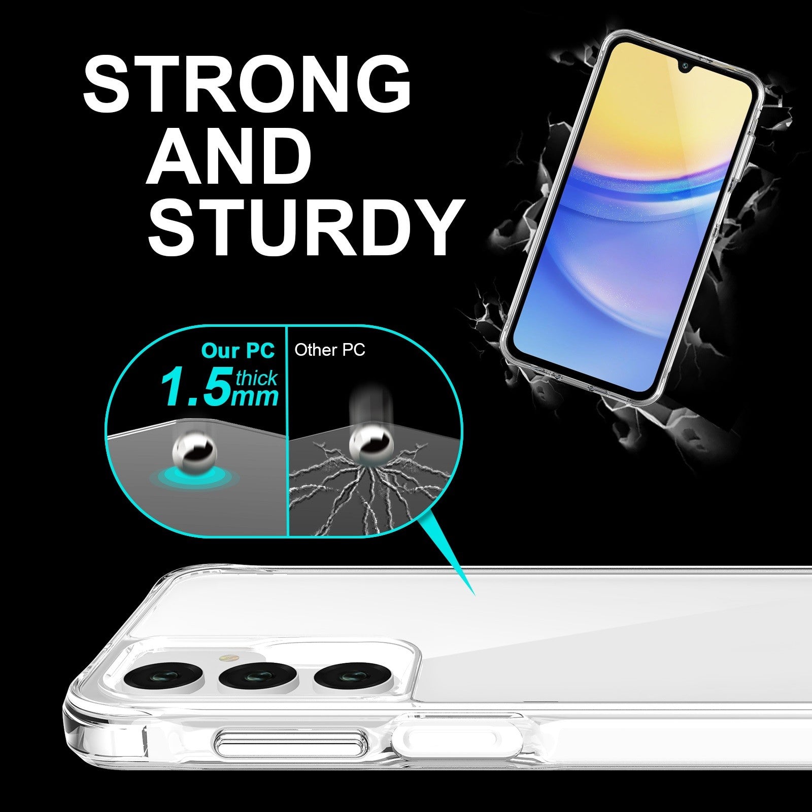 Capa Anti-Choque Reforçada - Samsung Galaxy A16 / A26 / A17