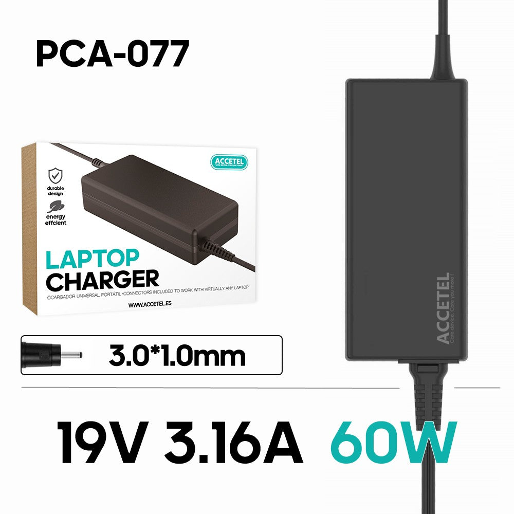 Carregador Portátil Samsung 19V 3.16A 3.0*1.0mm 60W