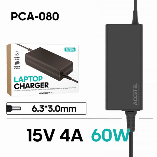 Carregador Portátil Toshiba 15V 4A 6.3*3.0mm 60W