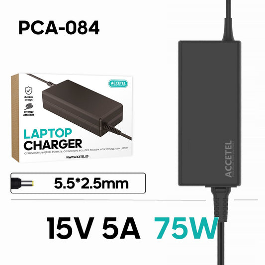 Carregador Portátil Toshiba 15V 5A 5.5*2.5mm 75W