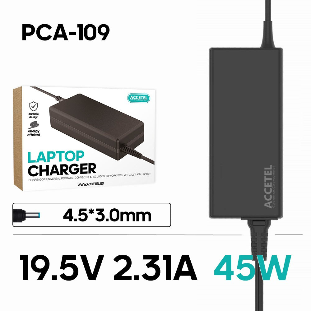 Carregador Portátil HP 19.5V 2.31A 4.5*3.0mm 45W