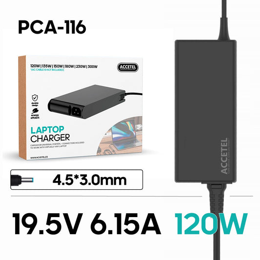 Carregador Portátil HP 19.5V 6.15A 4.5*3.0mm 120W