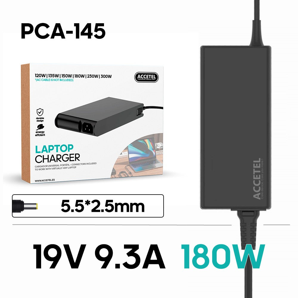 Carregador Portátil MSI / Razer 19V 9.3A 5.5*2.5mm 180W