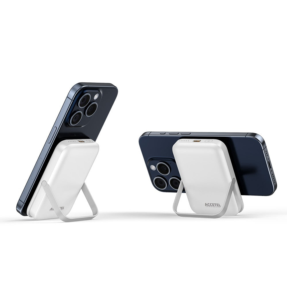 Magsafe Bateria Externa Sem Fio de Carregamento Rápido 5000mAh 20W PD 3.0 - Branca