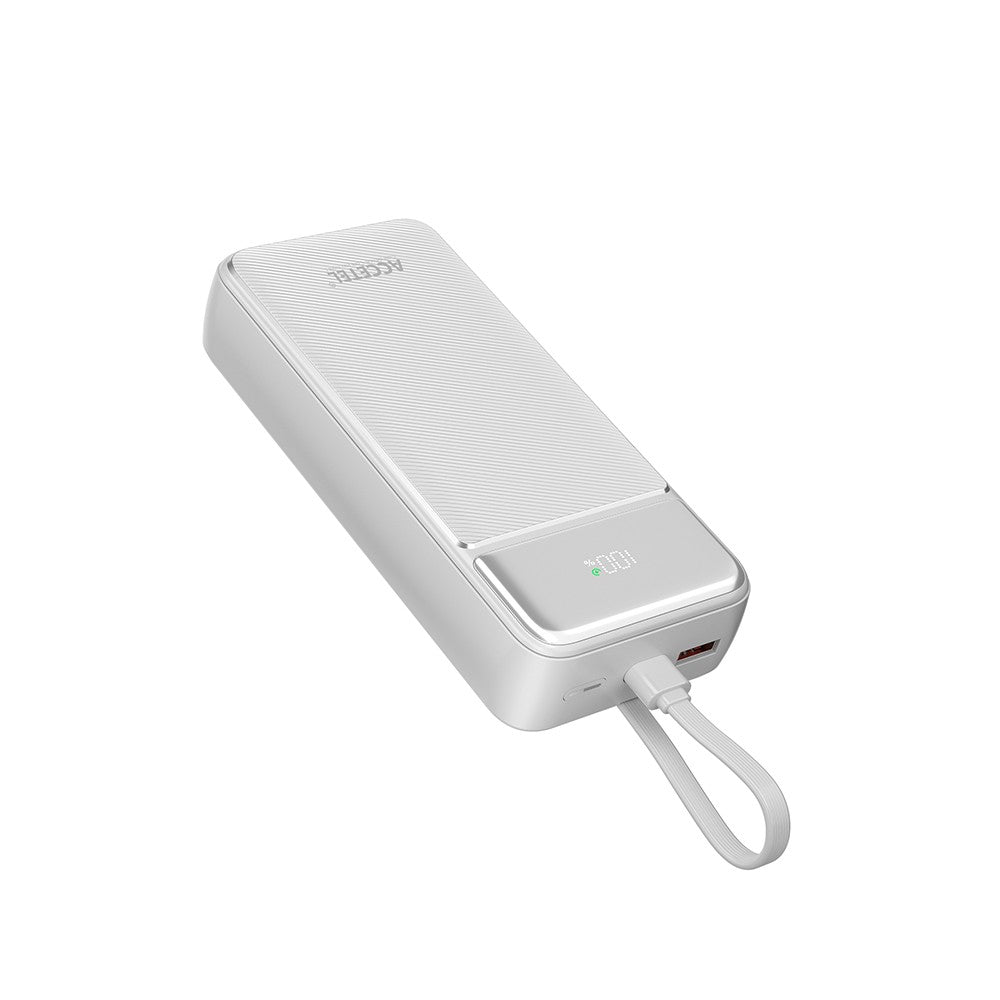 Bateria Externa de Carregamento Rápido 20000mAh 22.5W PD+QC3.0 - Branca