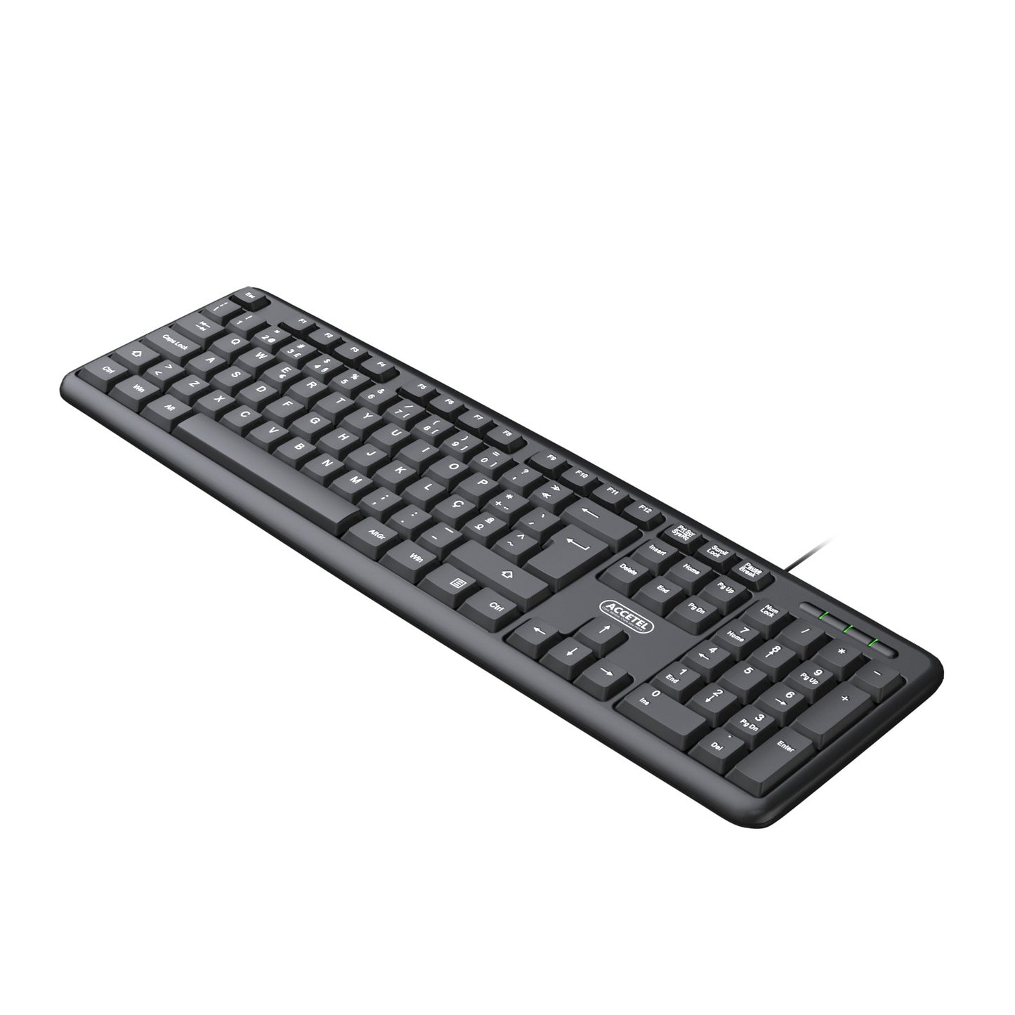 Teclado de Escritório Conector USB - Preto (Português)