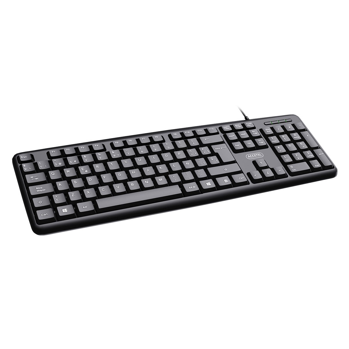 Teclado de Escritório Conector USB - Preto (Espanhol) - Default Title