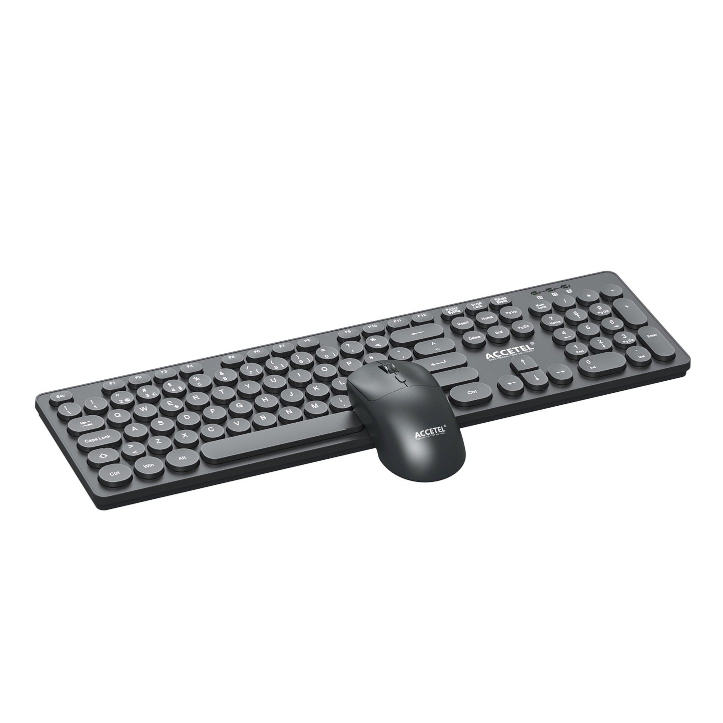 Combo de Teclado e Mouse Sem Fio - Preto (Português)