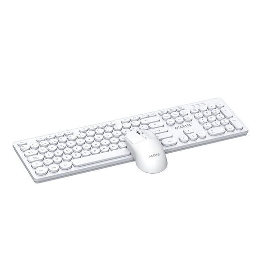 Combo de Teclado e Mouse Sem Fio - Branco (Espanhol)