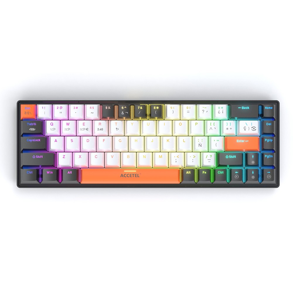 Teclado Mecânico Sem Fio - Branco (Espanhol)
