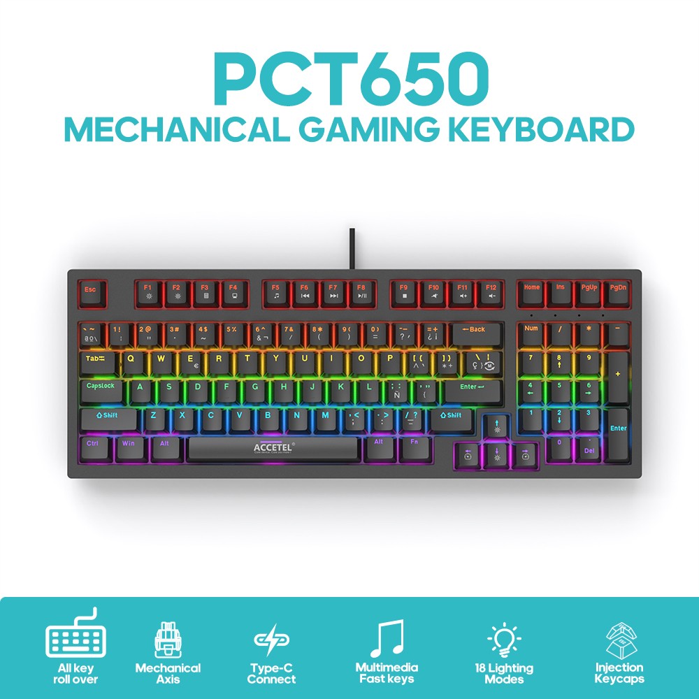 Teclado Mecânico com numérico - Preto (Espanhol)
