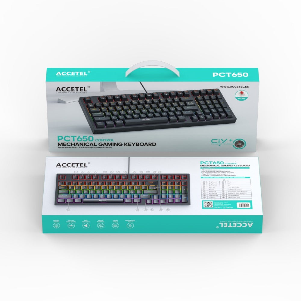 Teclado Mecânico com numérico - Preto (Espanhol)