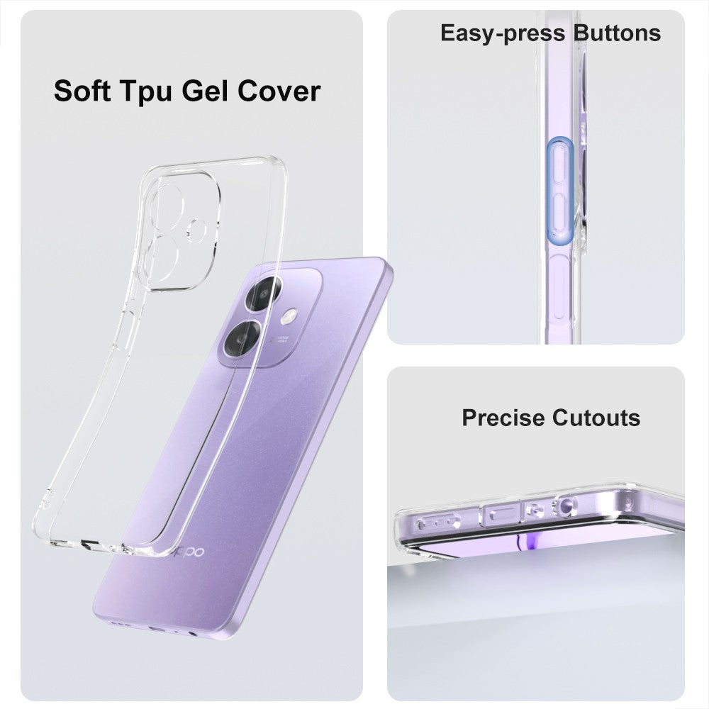Silicone Transparente 2.0 TPU - Oppo A3X / A40 / A40m / A60 5G