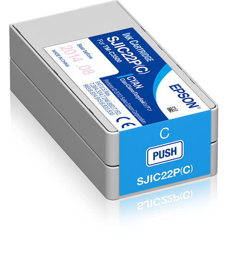 Cartucho de tinta original Epson SJIC22P Ciano