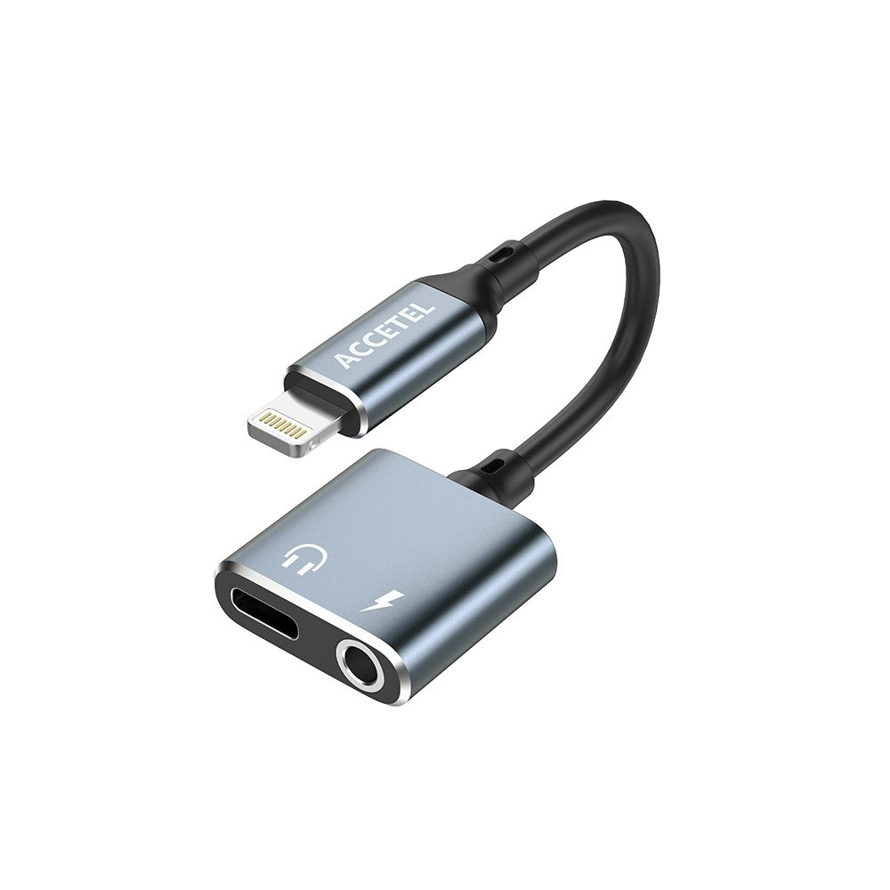 Adaptador Lightning para Jack 3.5mm Áudio e Lightning Carregamento - Default Title