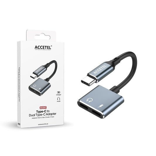 Adaptador Tipo-C para Duplo Tipo-C