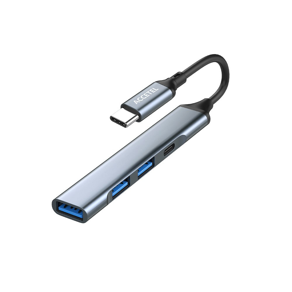 Adaptador HUB 4 em 1 USB-C com 3 Portas USB 3.0 + 1 Porta USB-C - Default Title