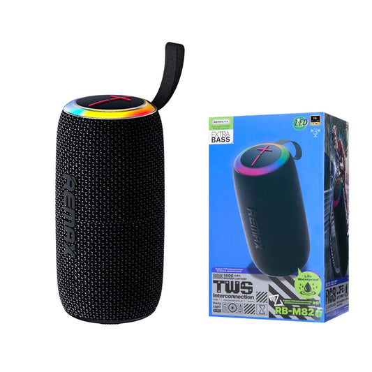Coluna Portátil Sem Fio com Iluminação Dinâmica e Som Potente de 14W - Default Title