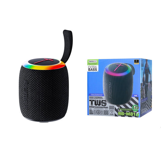 Coluna Portátil Sem Fio com Iluminação Dinâmica e Som Potente de 7W - Default Title