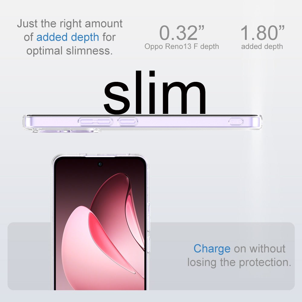 Silicone Transparente 2.0 TPU - Oppo Reno13F 5G