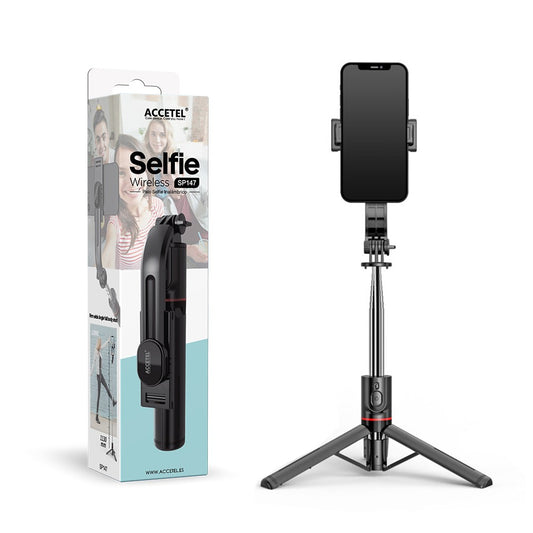 Selfie Stick Sem Fio com Tripé - Comprimento 1.13m - Default Title