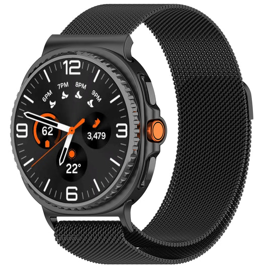 Correia de Metal clássica Samsung Galaxy Watch 8 / 8 Classic - Preto