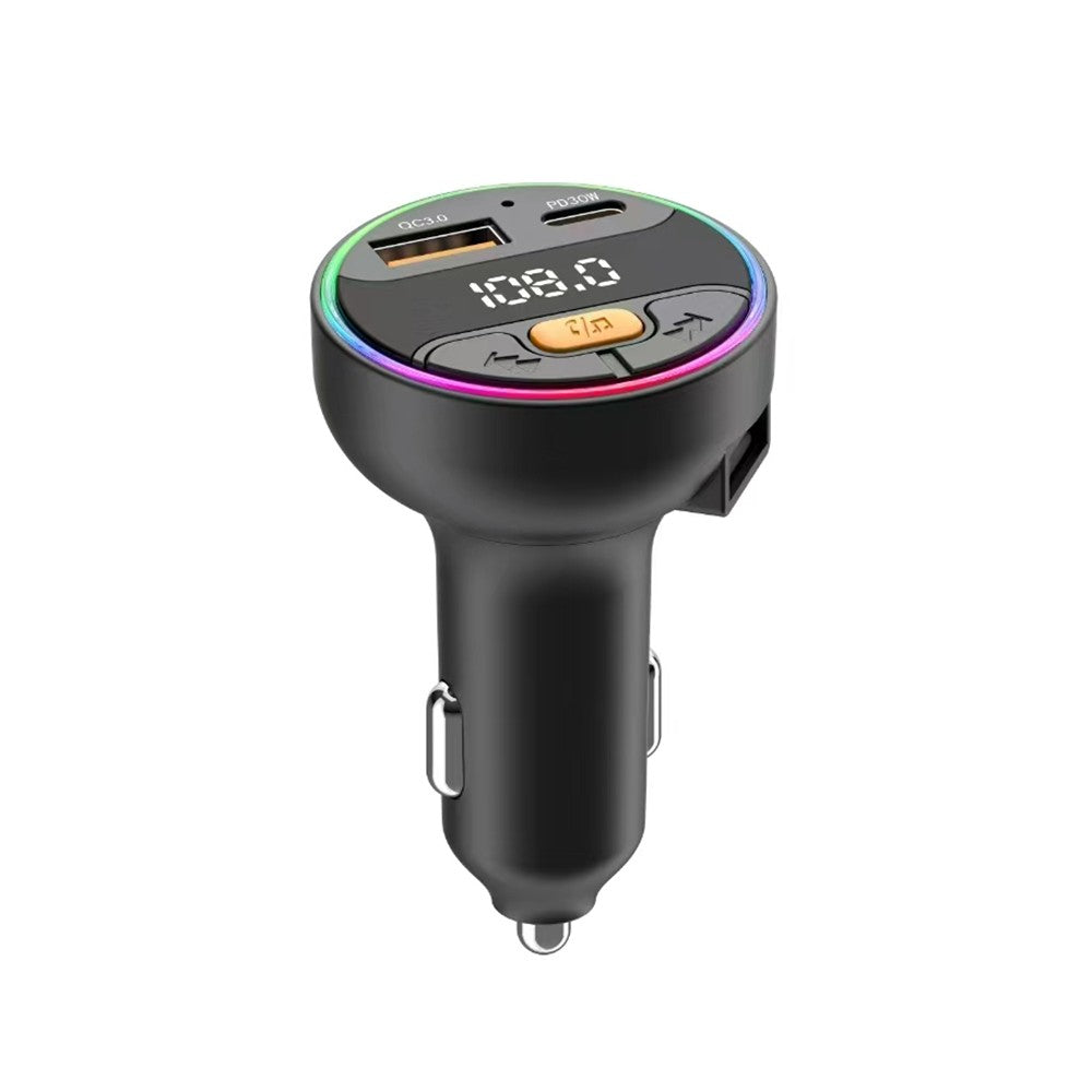 Transmissor FM Bluetooth para Carro com Carregamento Rápido (USB-C + 2 USB-A, 35W Máx.)