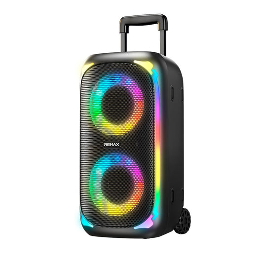 Coluna Portátil Party com Luzes RGB e Microfone (20W, Bluetooth 5.4 ? Preto Estelar) - Default Title