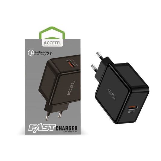 Carregador de Parede Carga Rápida QC3.0 18W Preto