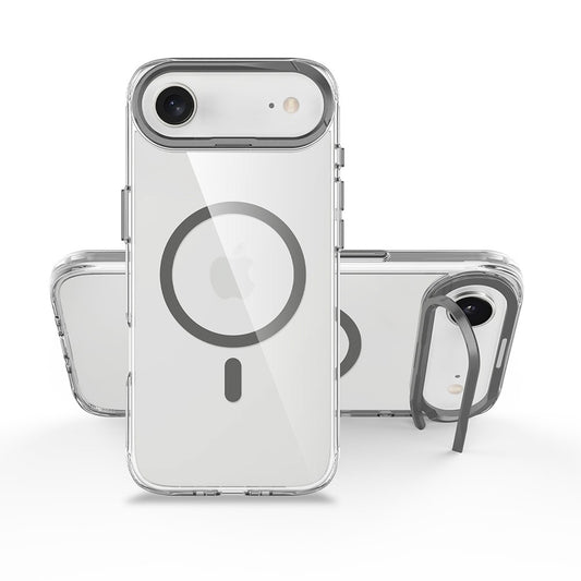 Capa Frame antichoque com aro de alumínio e MagSafe para iPhone 17 Air - Cinza