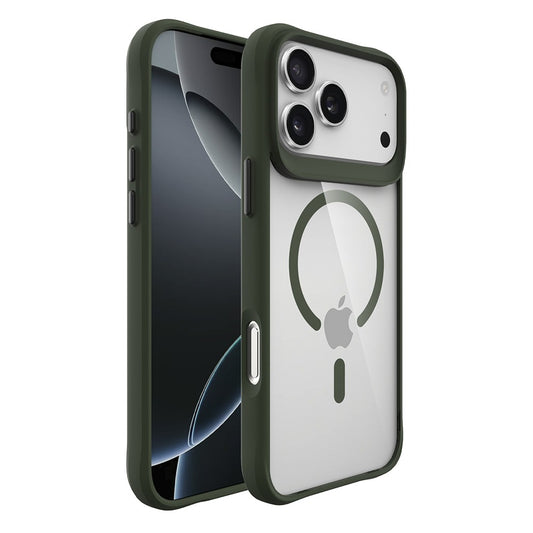 Capa Hybrid MagSafe para iPhone 17 Pro Max - Verde Militar