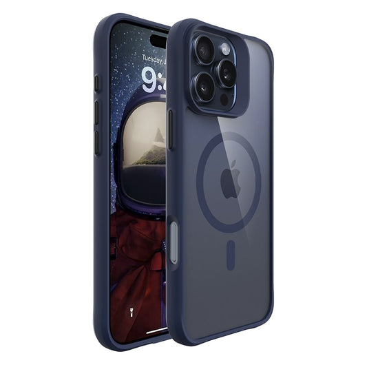 Capa Hybrid MagSafe para iPhone 16 Pro Max - Roxo