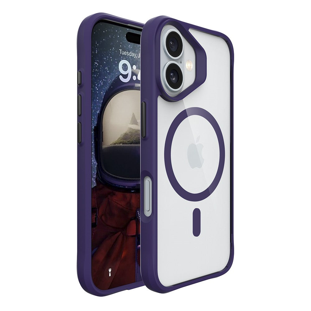 Capa Hybrid MagSafe para iPhone 16 - Roxo