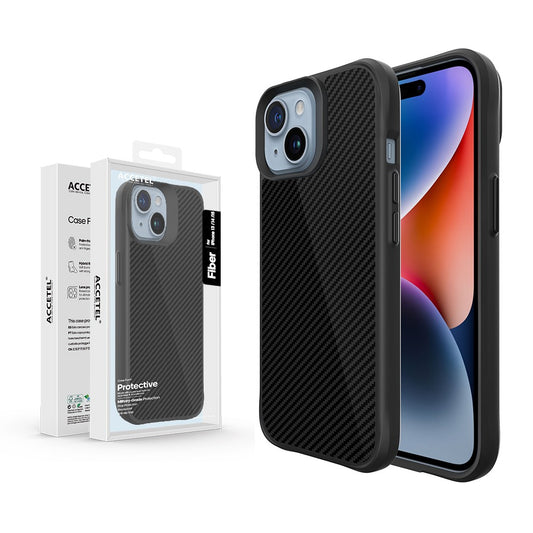 Capa Fiber MagSafe com acabamento em fibra de carbono para iPhone 13 / 14 / 15 - Default Title