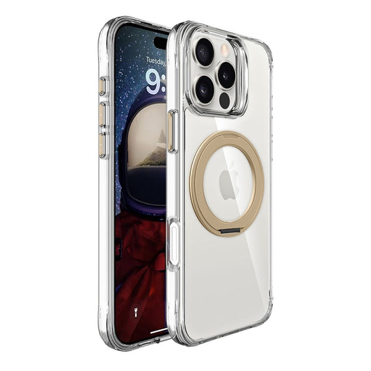 Capa Orbit MagSafe com Aro Rotativo para iPhone 16 Pro Max - Dourado