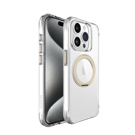 Capa Orbit MagSafe com Aro Rotativo para iPhone 15 Pro - Titânio