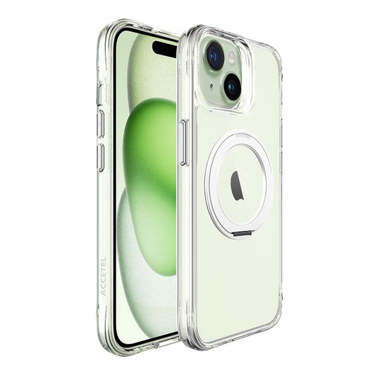 Capa Orbit MagSafe com Aro Rotativo para iPhone 15 - Prata