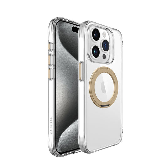 Capa Orbit MagSafe com Aro Rotativo para iPhone 14 Pro Max - Dourado