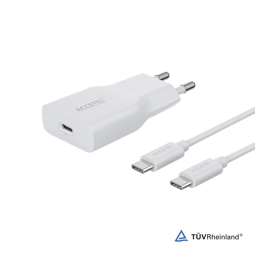 Carregador de Parede UltraSlim de Carga Rápida PD 20W - Cabo USB-C para USB-C - Default Title