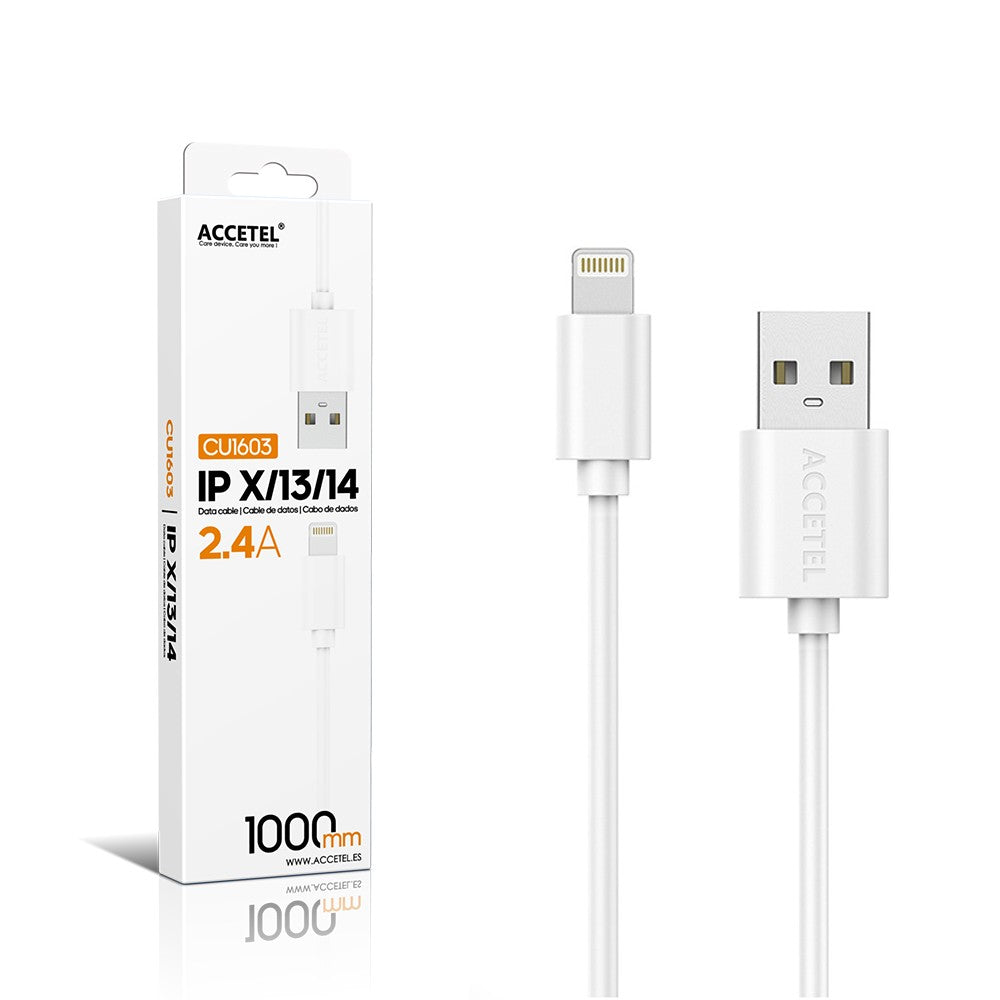 Cabo de Dados 2.4A - Lightning (1M) Branco