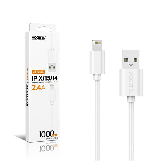 Cabo de Dados 2.4A - Lightning (1M) Branco
