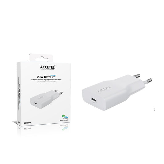 Carregador de Parede UltraSlim de Carga Rápida PD 20W