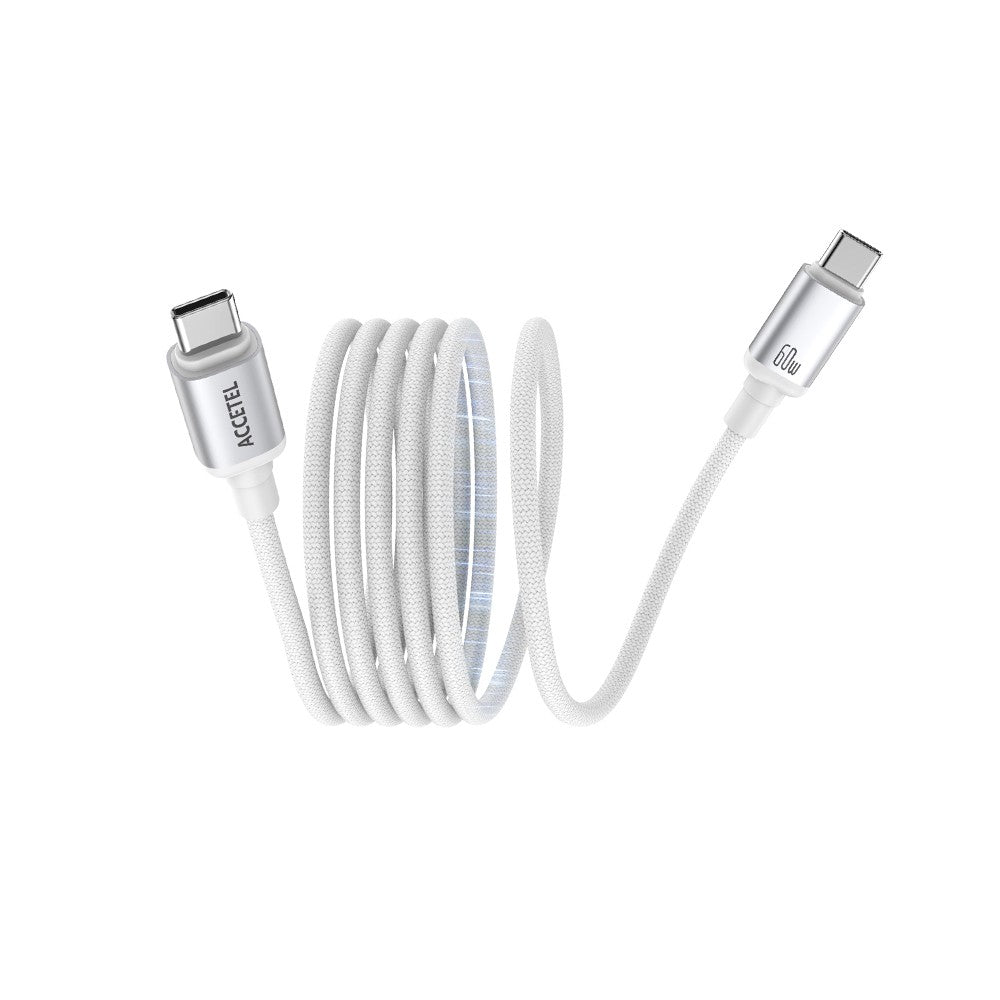 Cabo Magnético Enrolável USB-C para USB-C 60W ? 1 Metro - Default Title