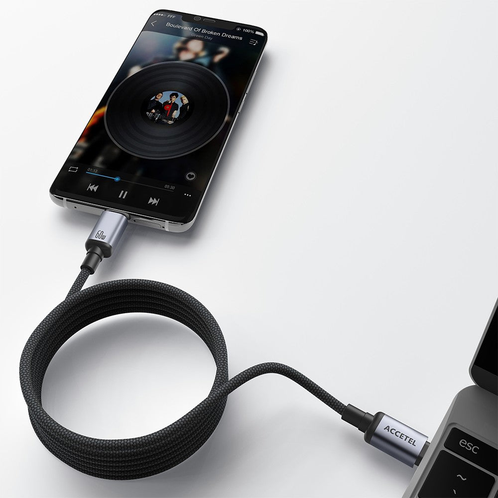 Cabo Magnético Enrolável USB-C para USB-C 60W ? 1 Metro - Default Title