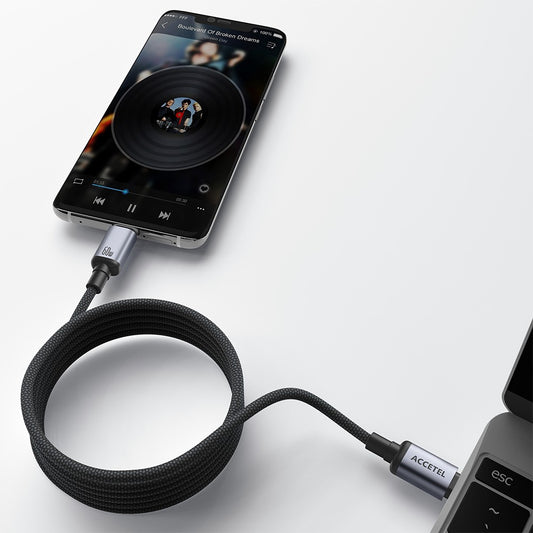 Cabo Magnético Enrolável USB-C para USB-C 60W ? 1 Metro - Default Title