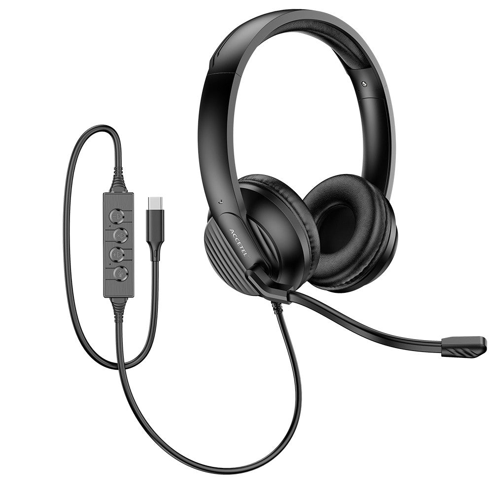 Headset de Escritório com Microfone ENC e Conexão USB-C - Default Title