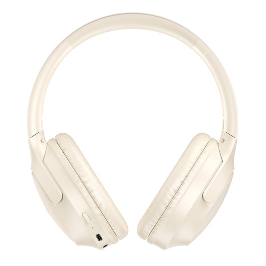 Fones de Ouvido sem Fio ANC+ENC com Cancelamento Ativo de Ruído e Microfone ? Branco Creme