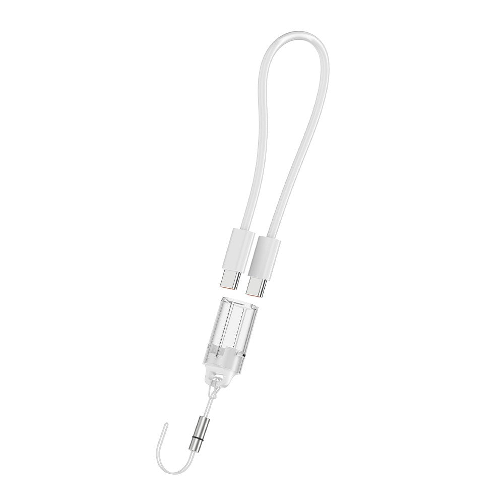 Bateria Externa de Carga Rápida 20000mAh 22,5W PD+QC3.0 com Tela Digital e Cabo USB-C Integrado